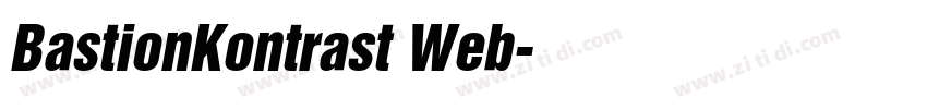 BastionKontrast Web字体转换